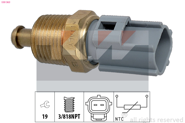 Senzor,temperatura ulei 530 363 KW